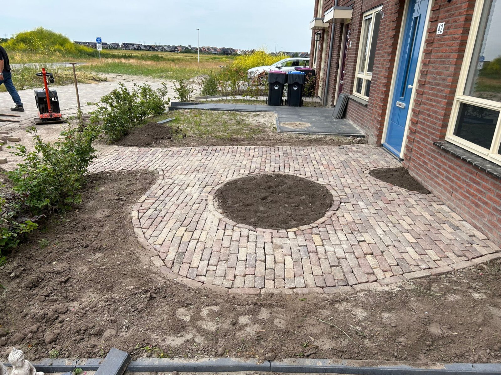 oud gebakken stenen straten